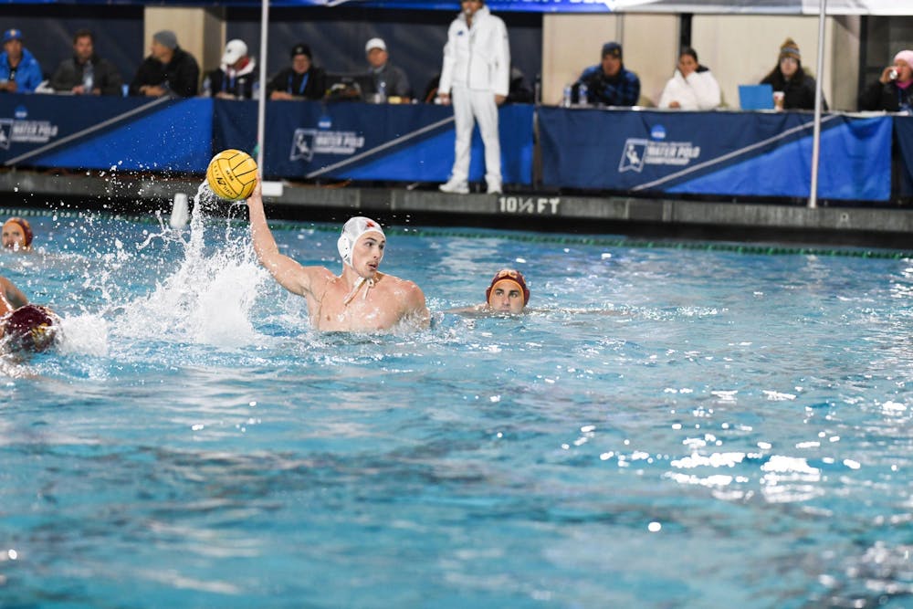 <h5>Senior captain and attacker Keller Maloney takes a five-meter penalty shot in the loss.</h5>
<h6>Courtesy of Nicole Maloney.</h6>