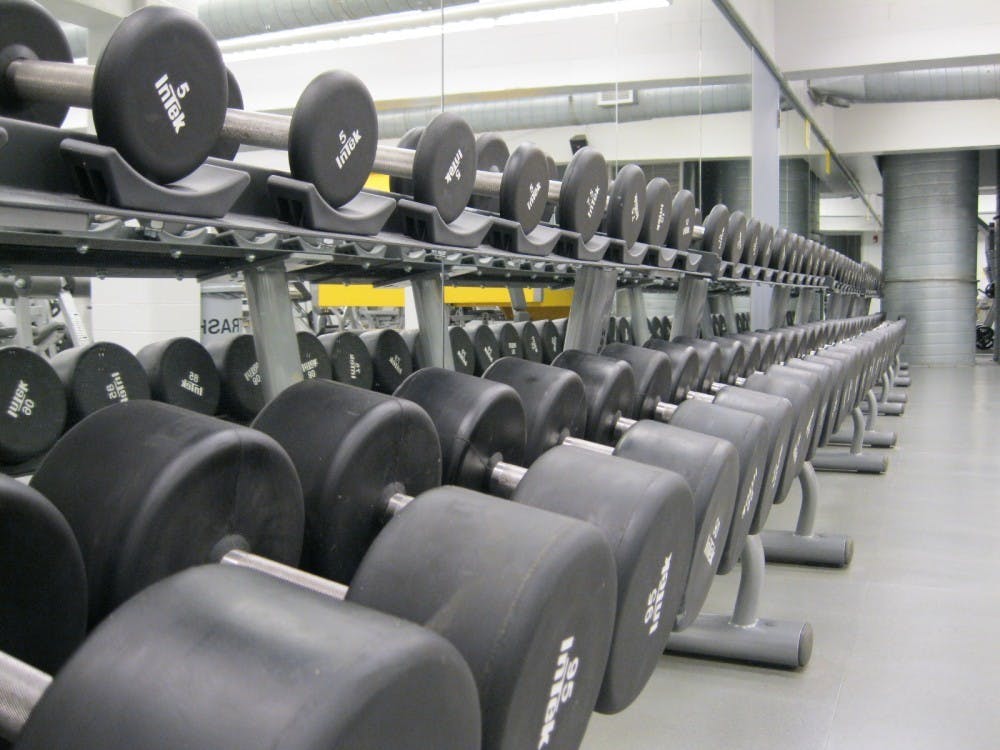 Weight room in Dillon Gym