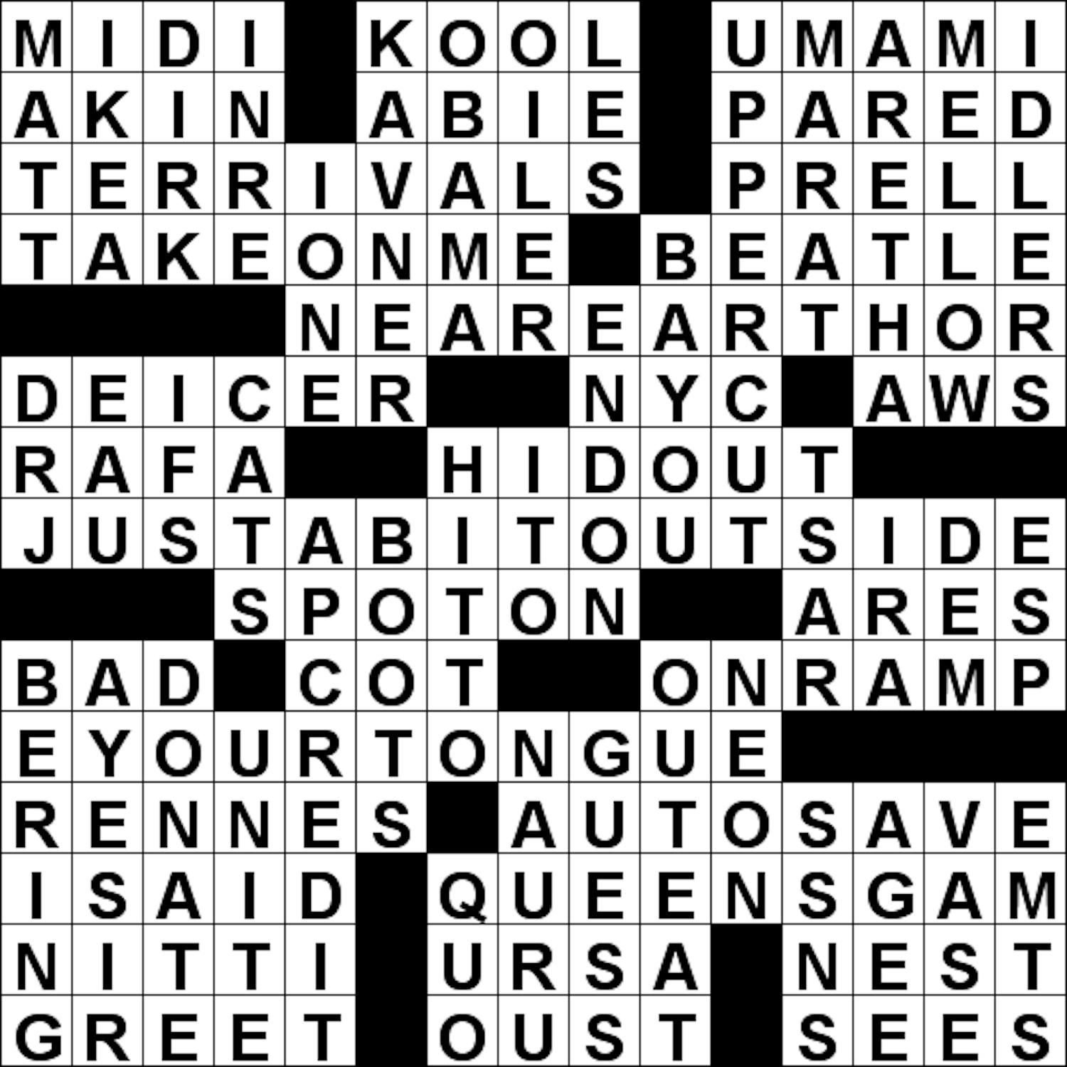 Crossword Solutions February 2 The Princetonian Crossword solutions february 2 the princetonian