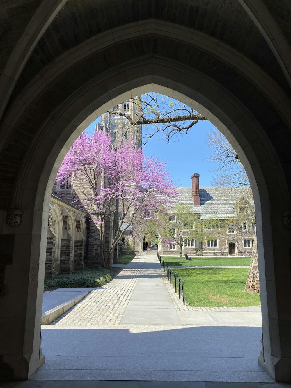 <h5>An archway near the Rocky entrance of Rocky-Mathey dining hall</h5>
<h6>Rebecca Cao / The Daily Princetonian</h6>