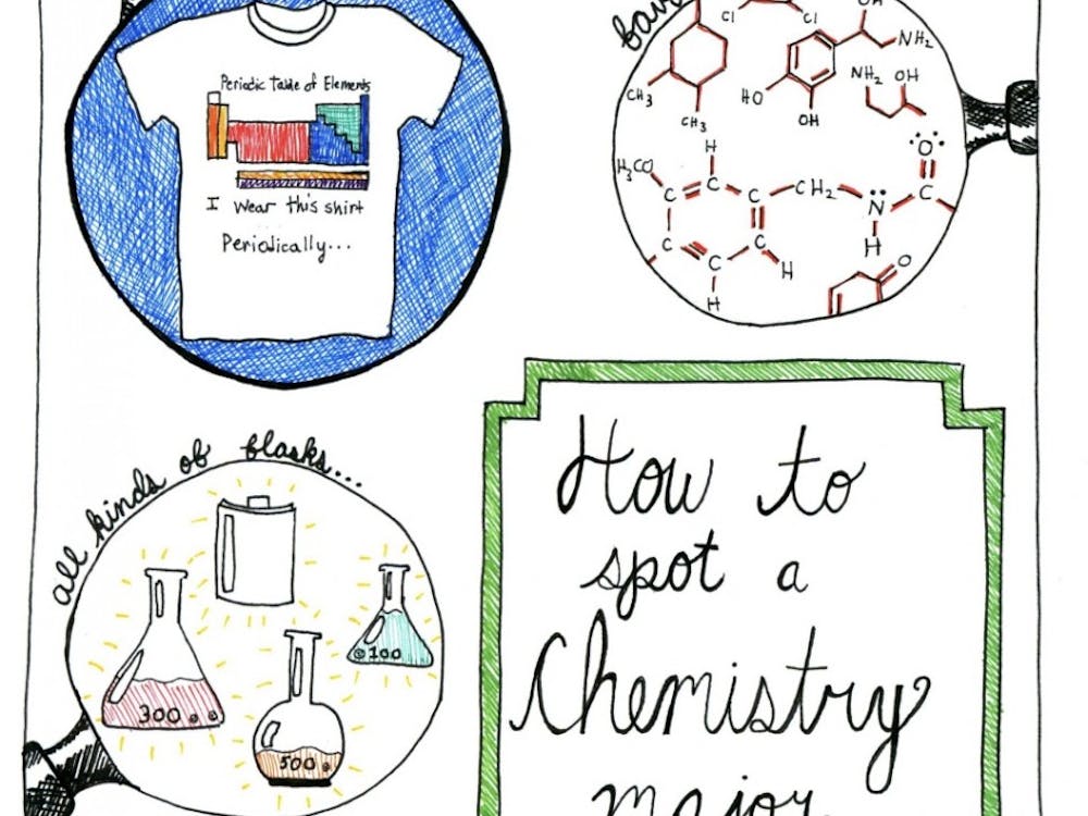 How to spot a chemistry major