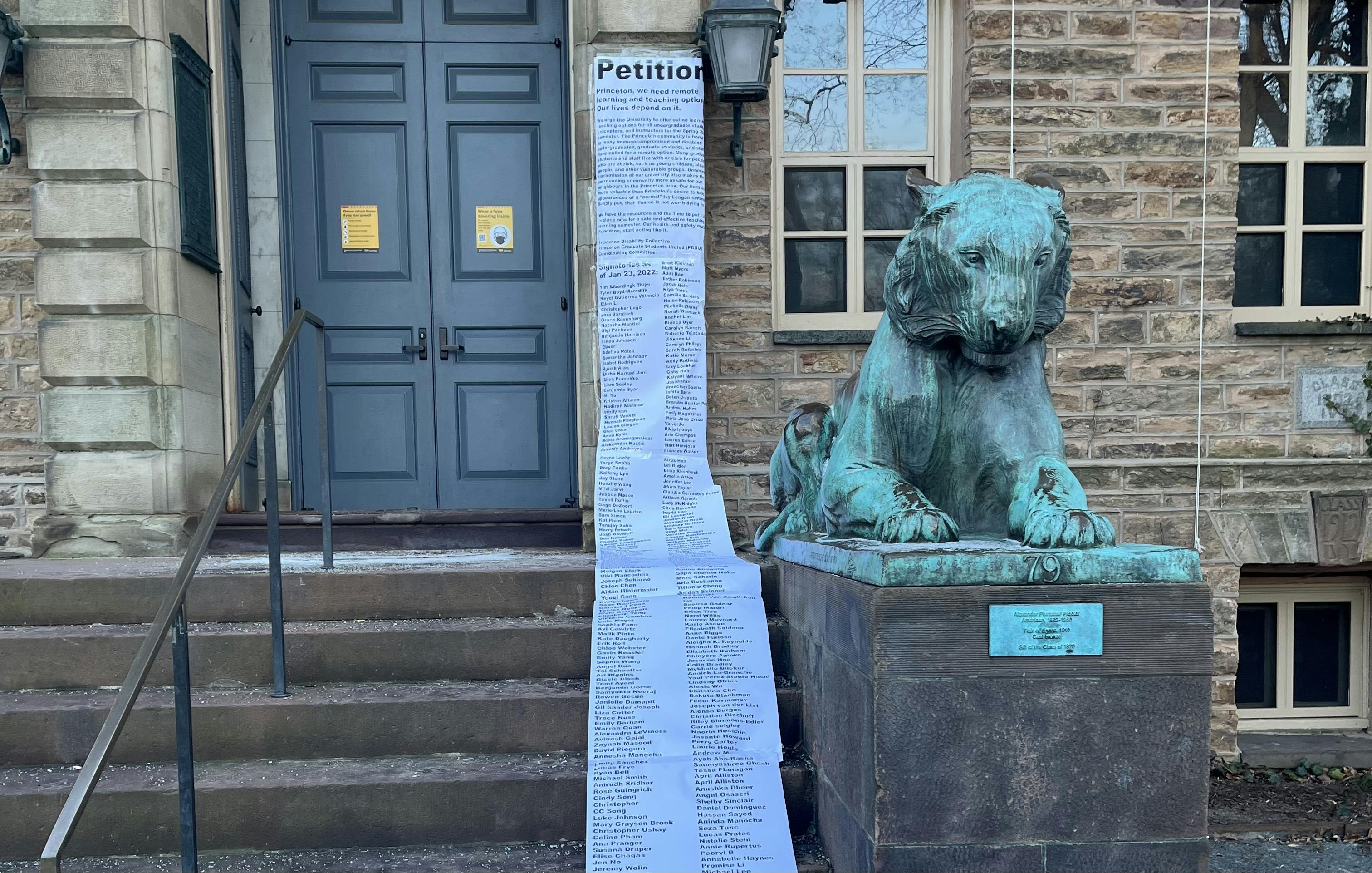 pgsu / princeton disability collective petition