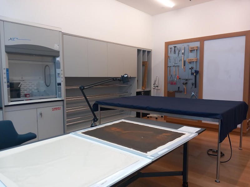 Two-story conservation studios open alongside new art museum