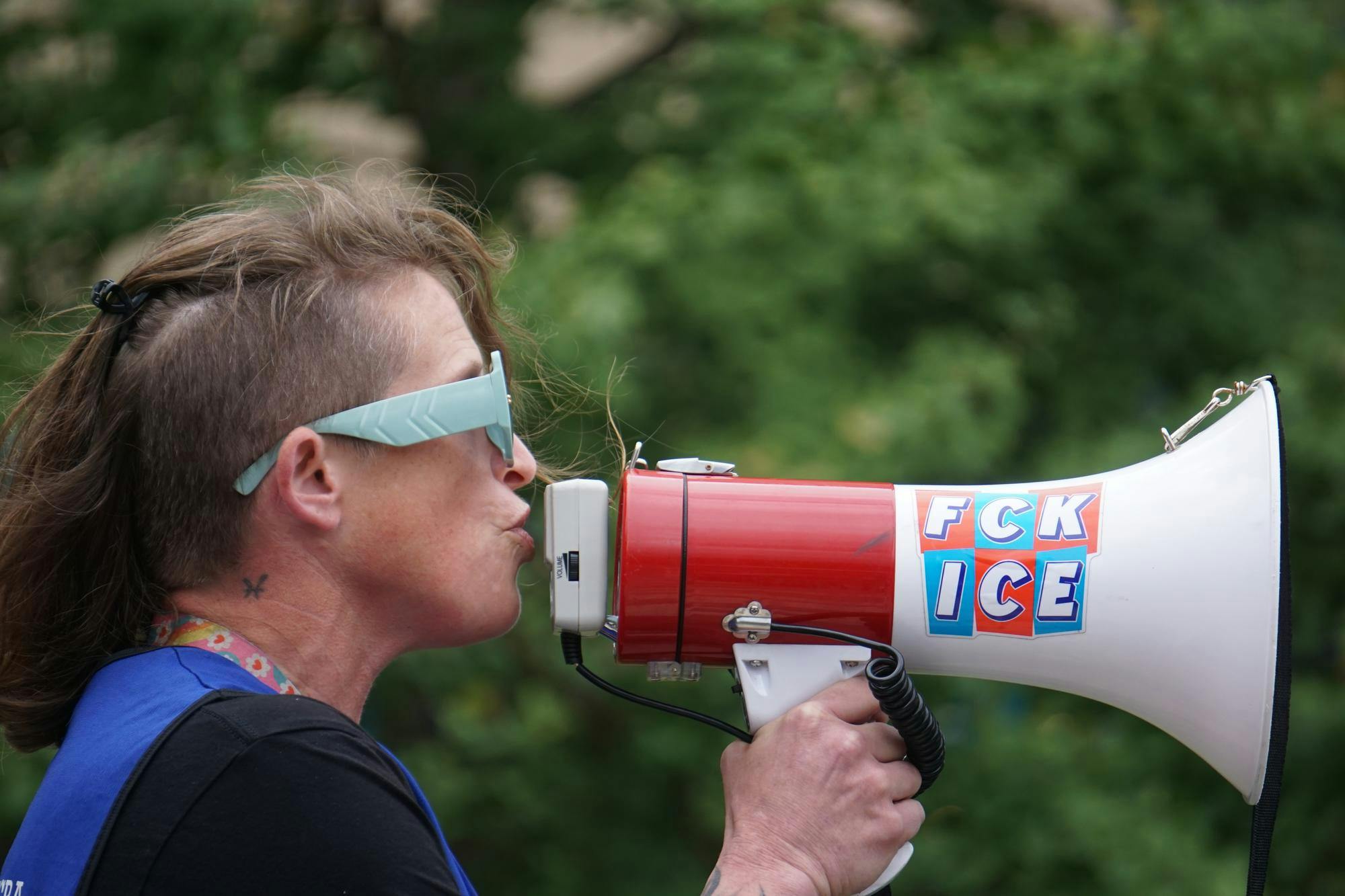 People Power Coalition hosts anti-ICE protest on College Ave - The ...