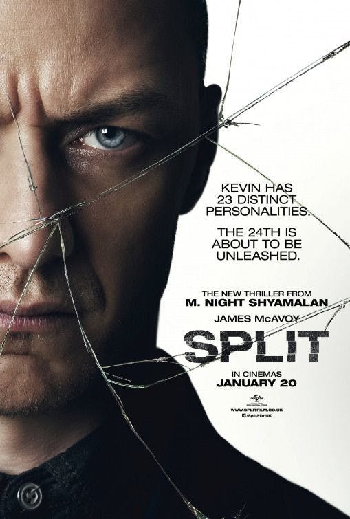 Split movie poster