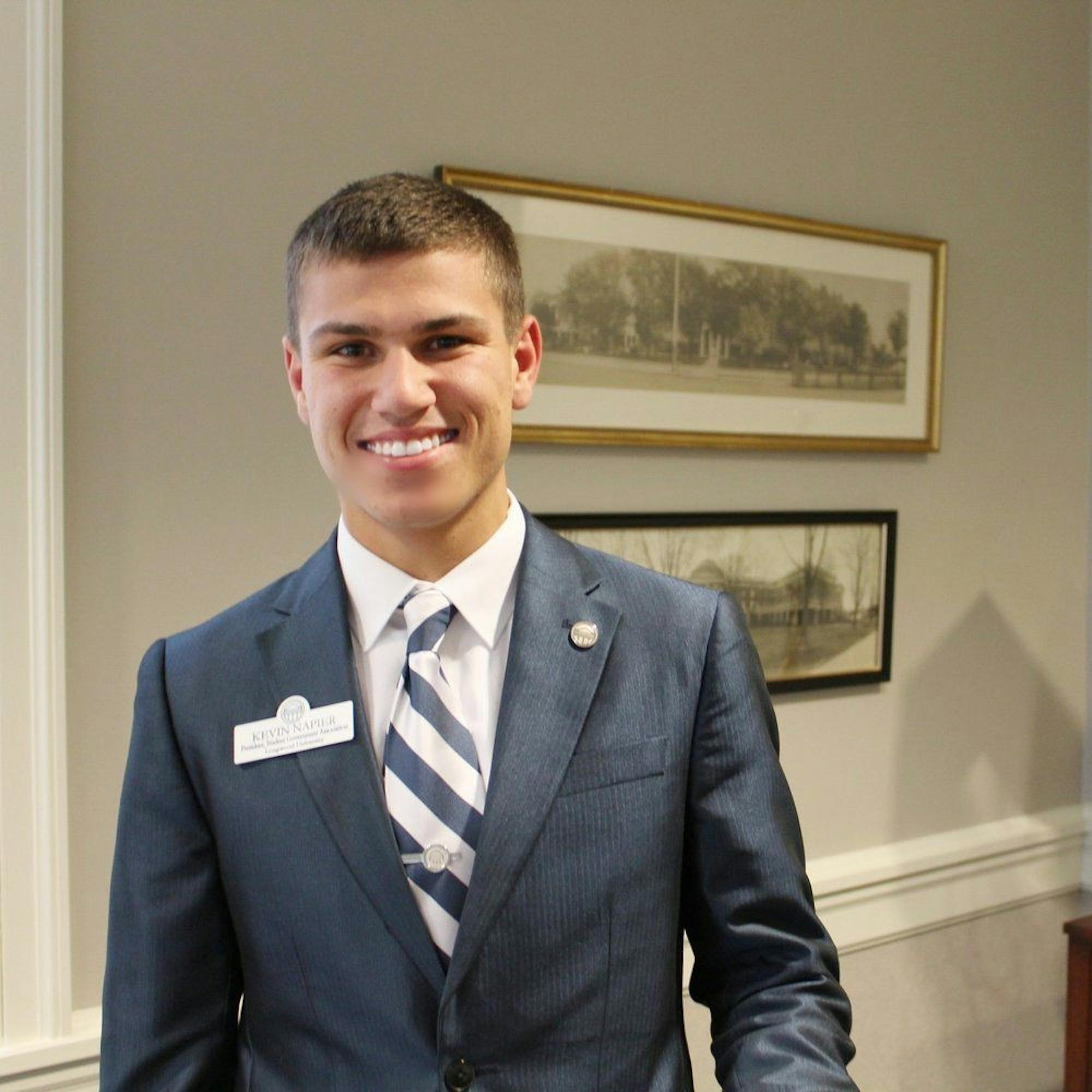 SGA President Kevin Napier