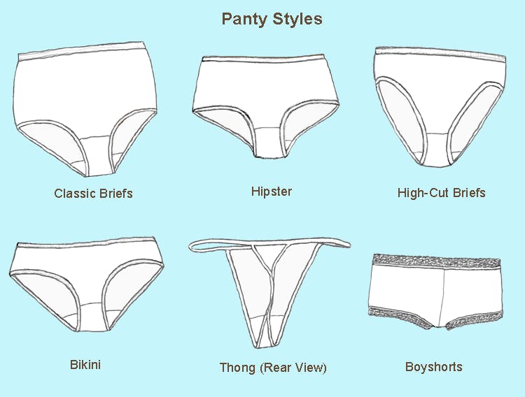 Panty styles