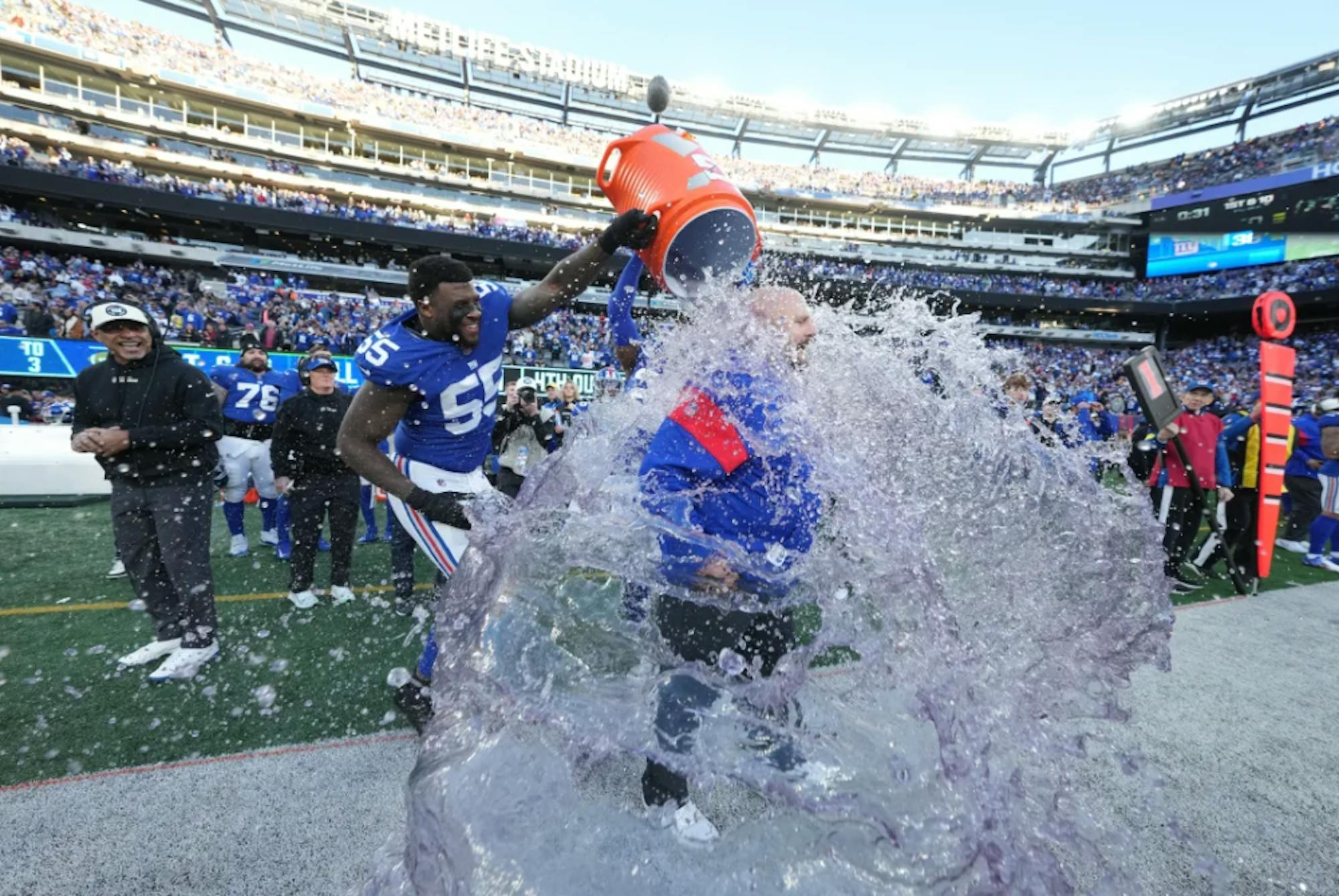 Brian Daboll Gatorade Bath