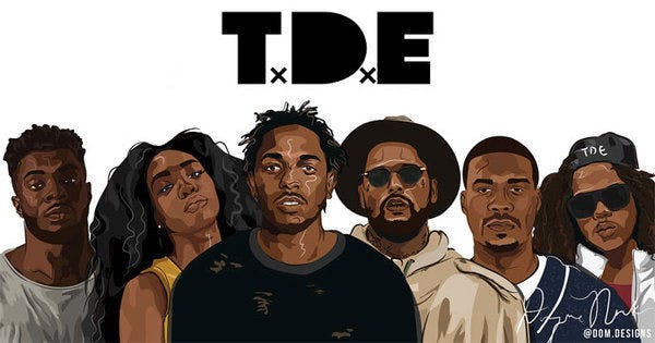 Artist drawing of TDE