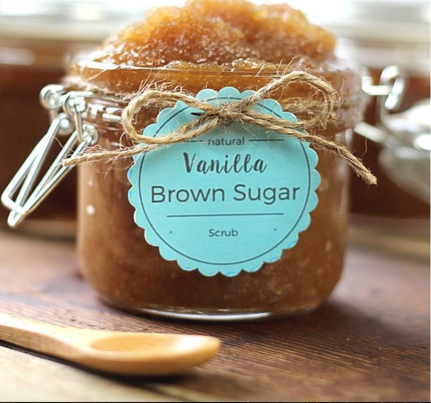 DIY edible body scrub