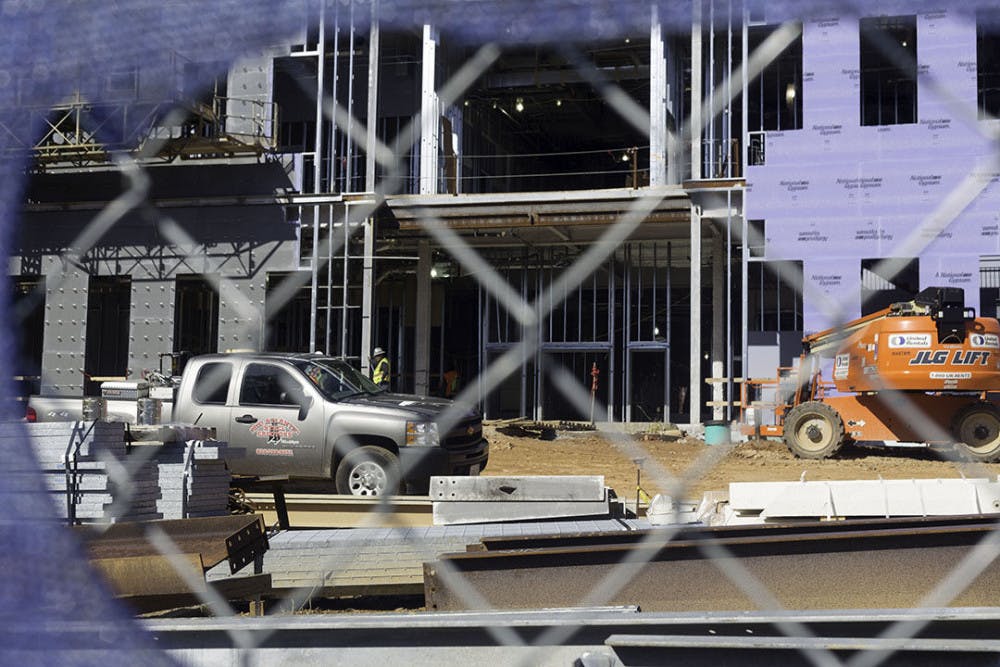 Upchurch University Center construction