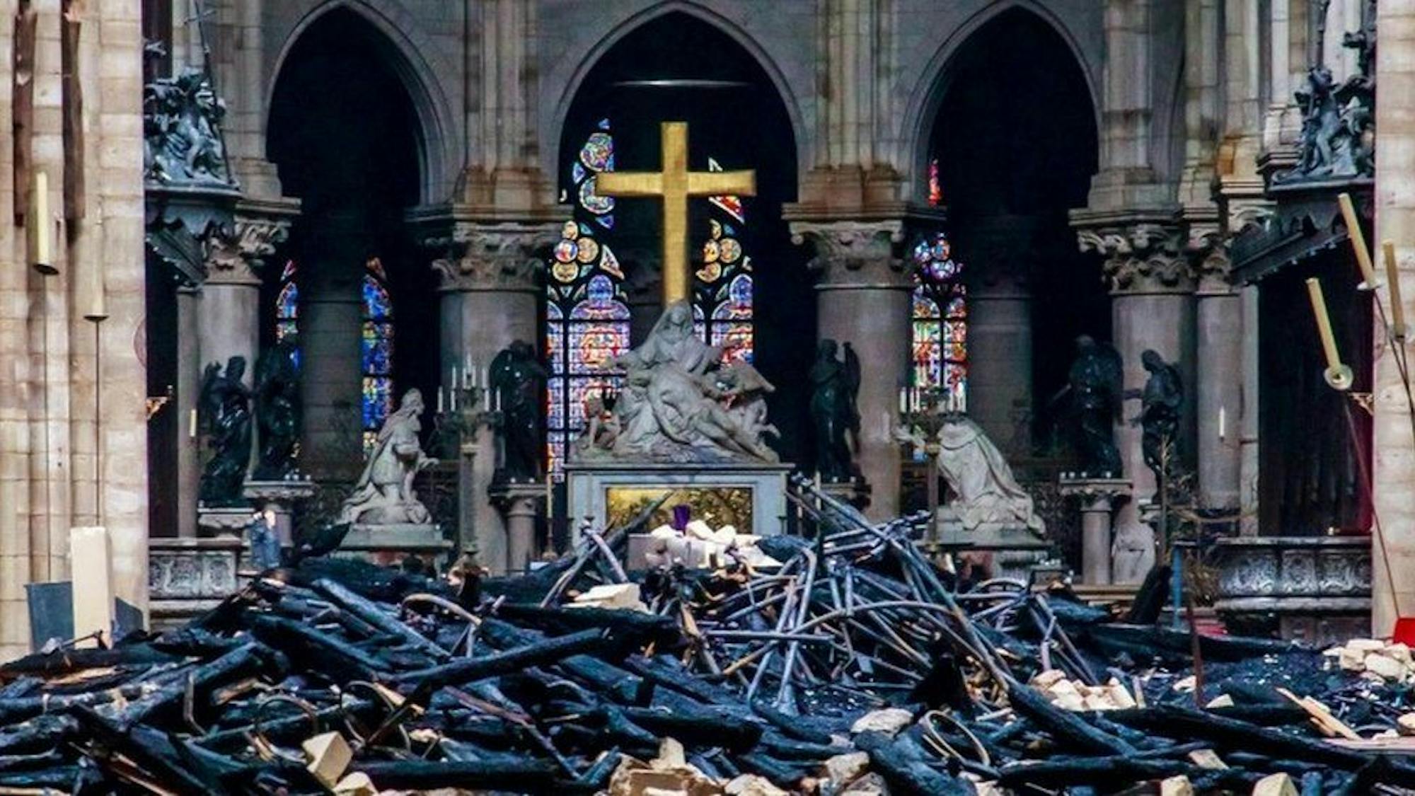 Notre Dame fire leaves the cathedral in ruins