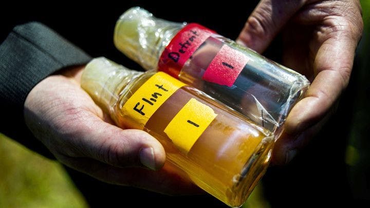 Example of the water from Flint, Mi.