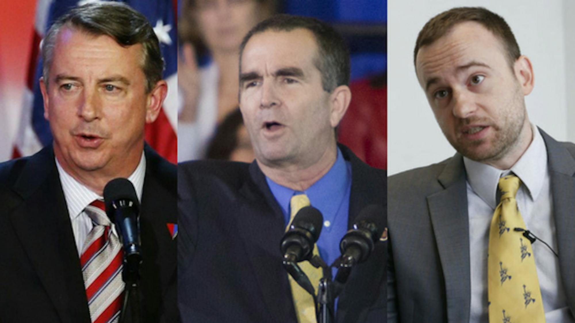 Ed Gillespie, Ralph Northam and Clifford Hyra race for Virginia governor's office