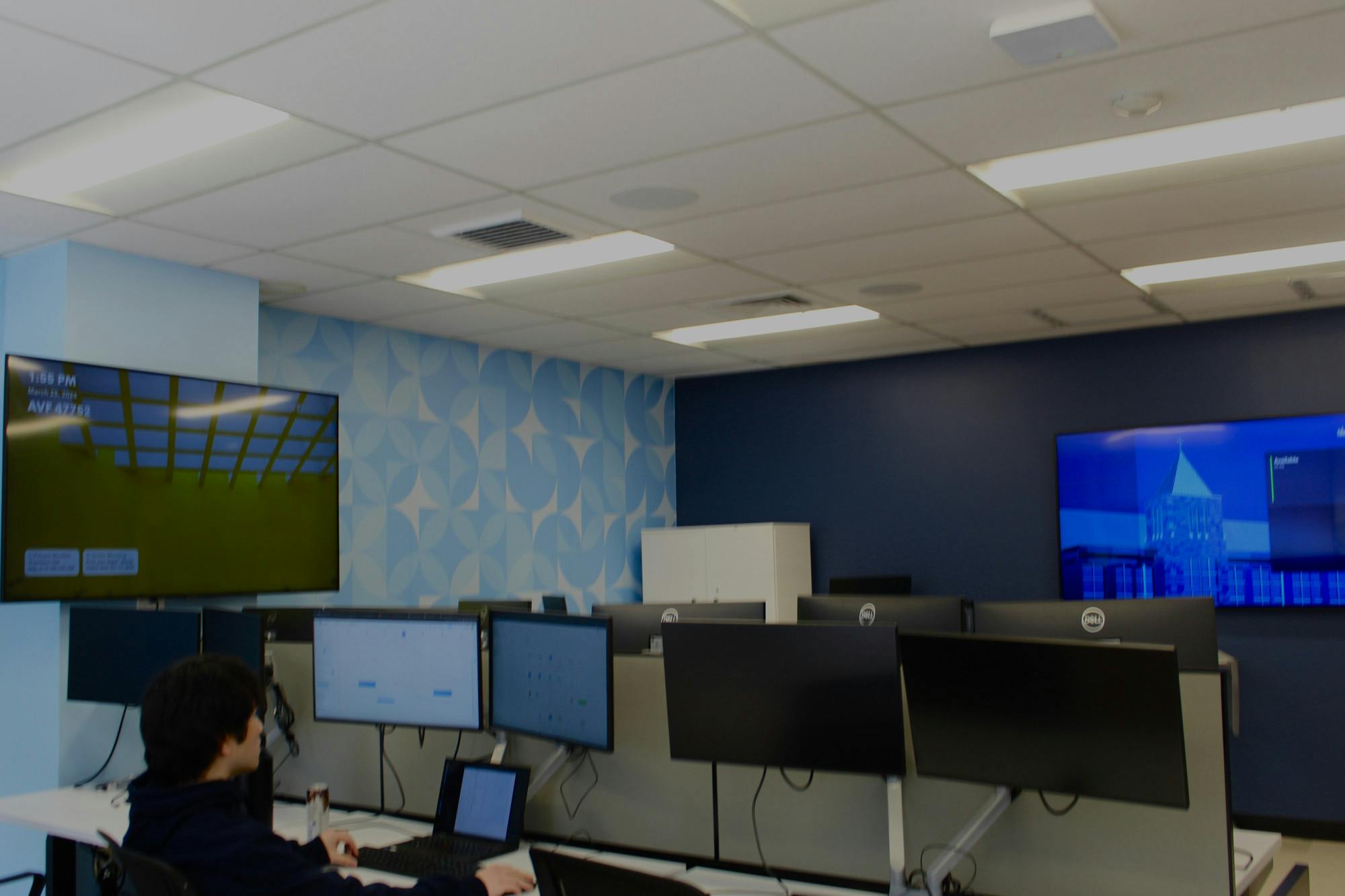 The Cybersecurity Lab in Duffy Hall | Photo by Destiny Hartsfield