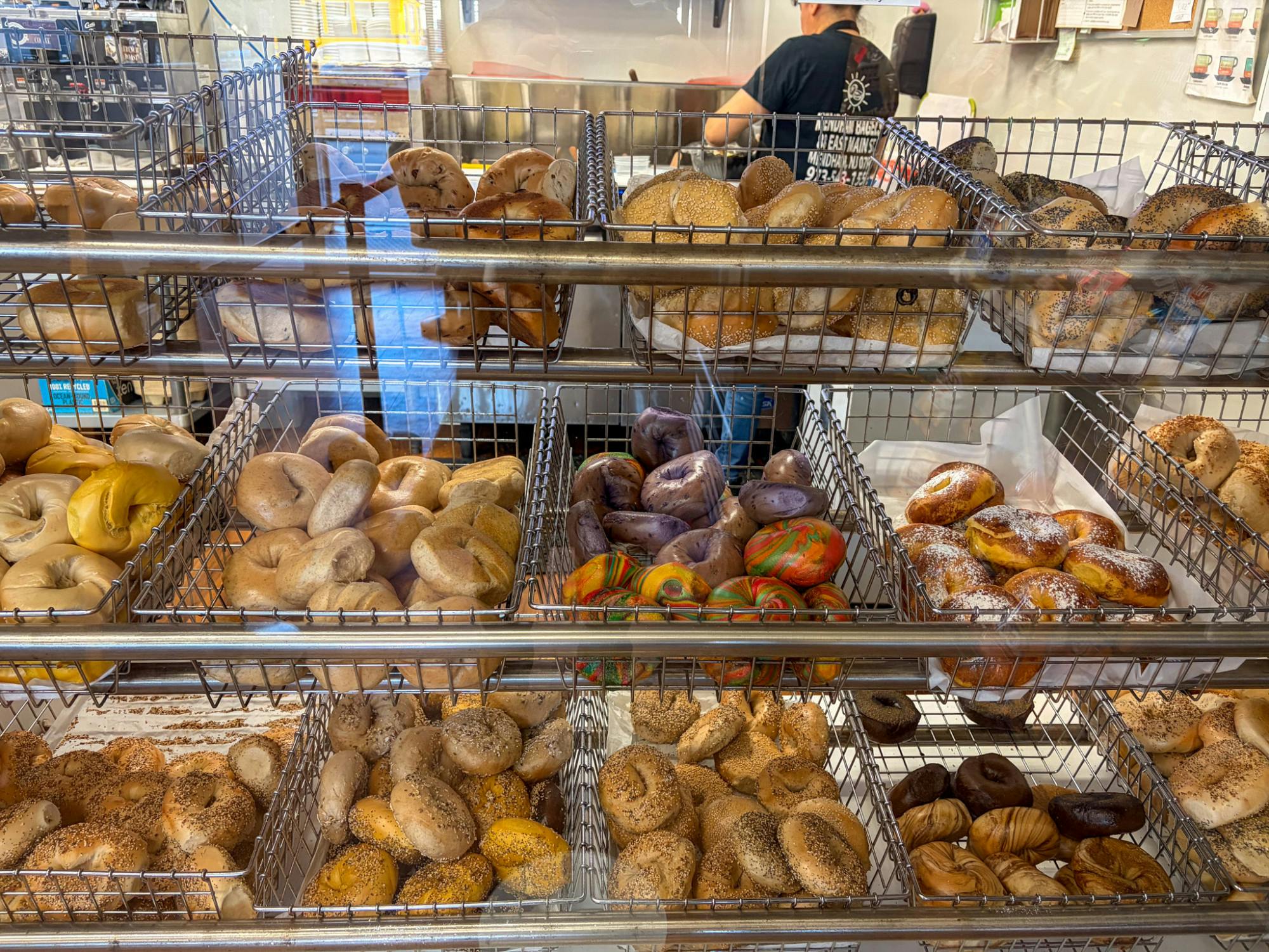 Assorted bagels at Mendham Bagel _ Photo by Sofia Kasbo.jpg
