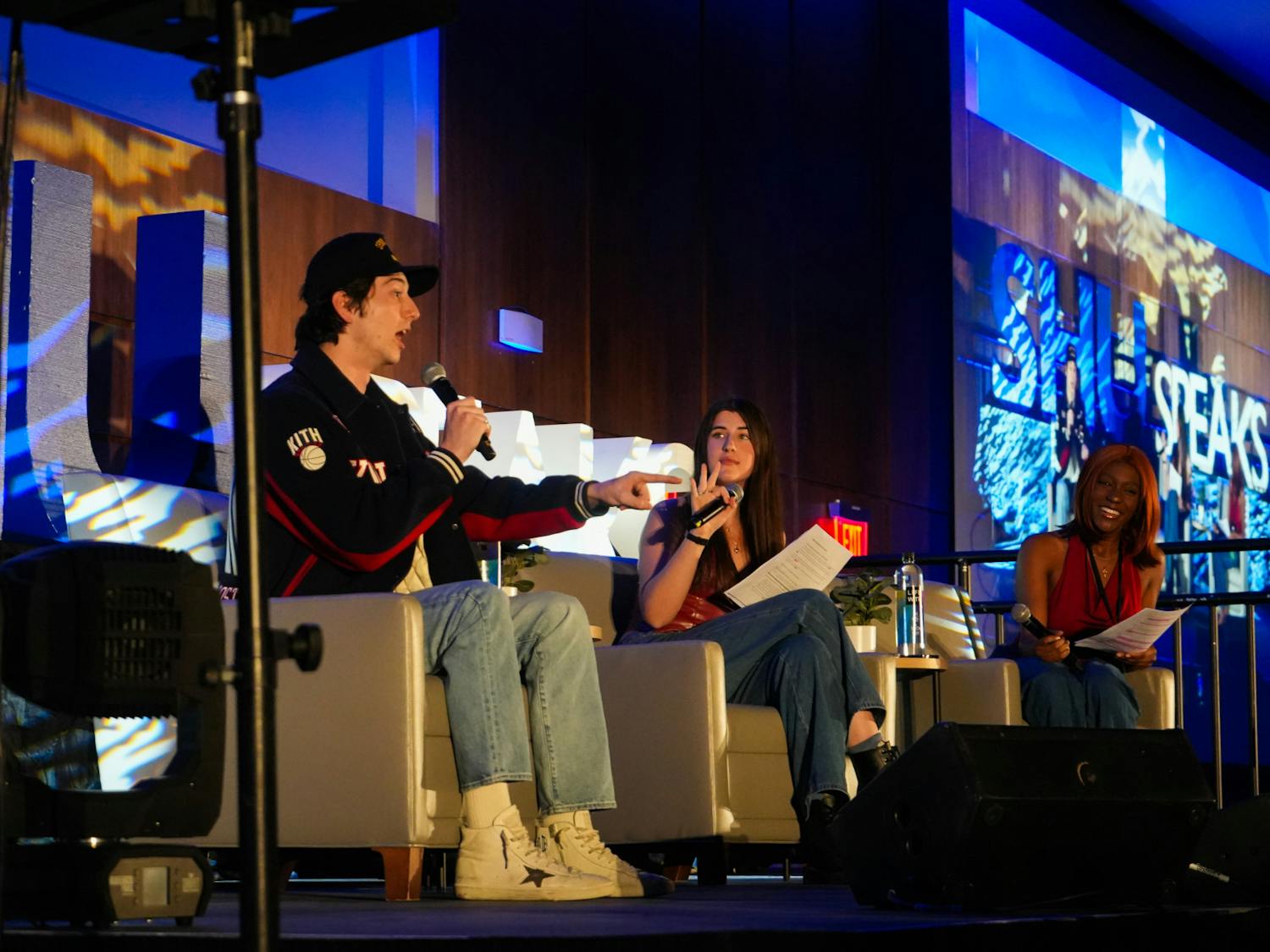 Milo Manheim at SHU Speaks | Photo by Lianna Cruz