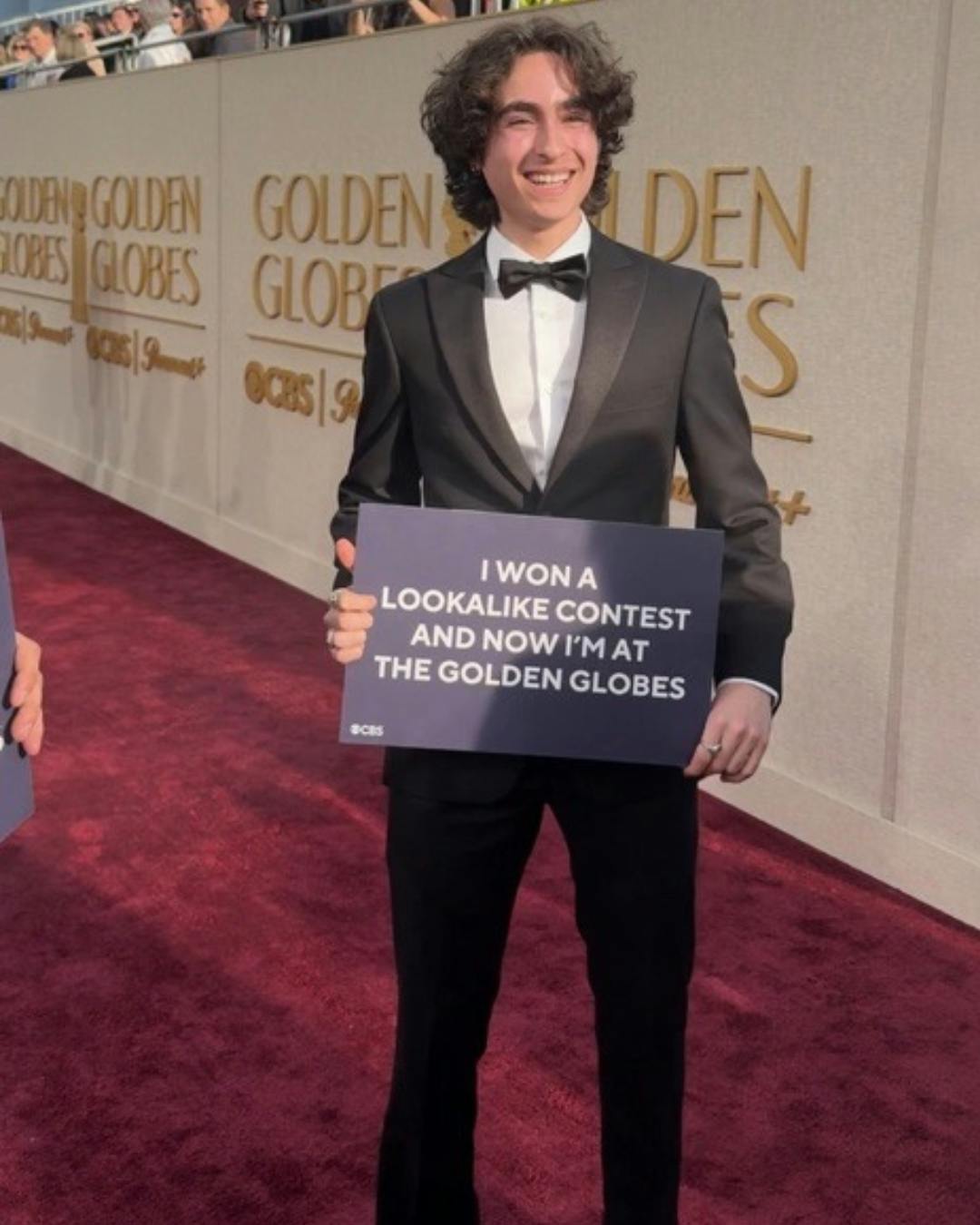Miles Mitchell at the Golden Globes