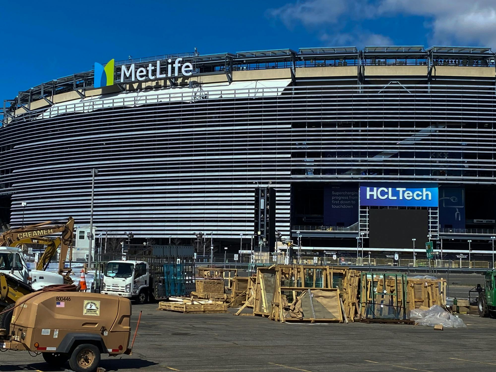 MetLife Stadium under construction | Photo by Julianna Caliri
