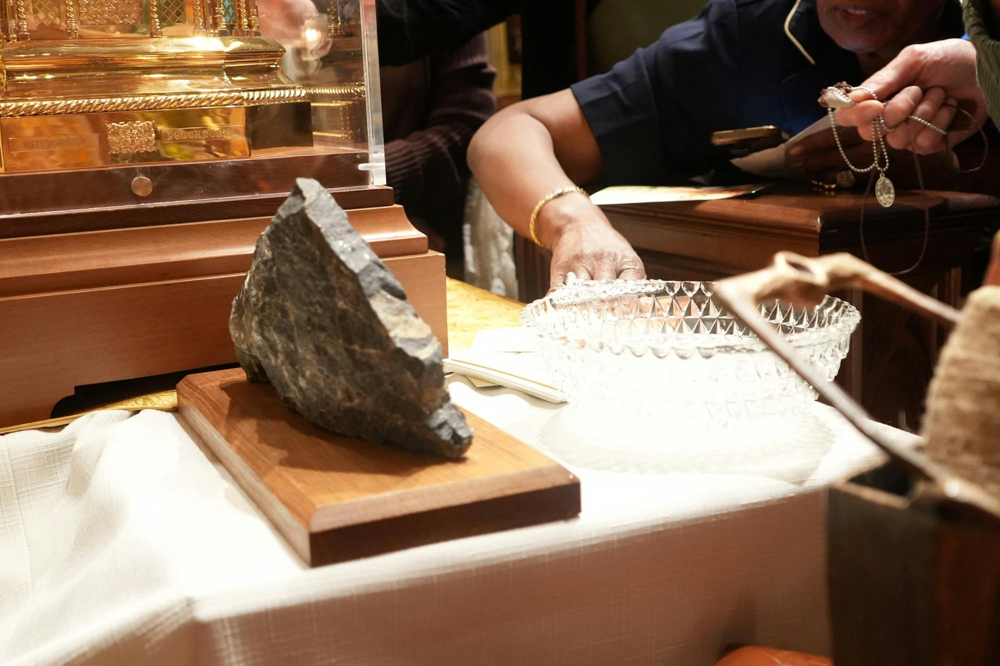 The relics of St. Bernadette on display at the Healing Mass in the Chapel of Immaculate Conception | By Elizabeth Maria Churchill | The Setonian