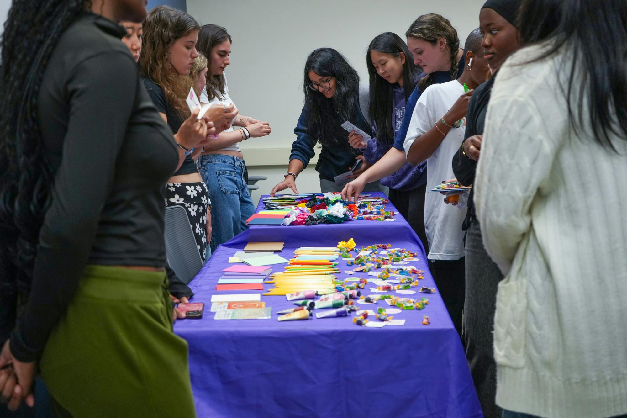 Women in STEM members prepare survival kits | Photo by Lianna Cruz