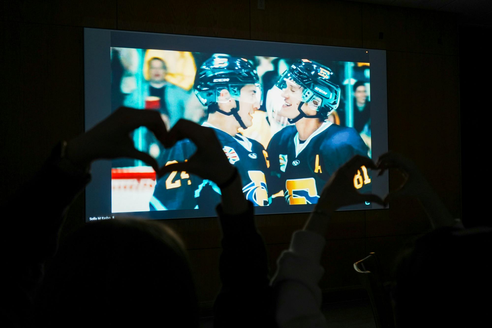Students binging "Heated Rivalry" | Photo by Lakyn Austin | The Setonian
