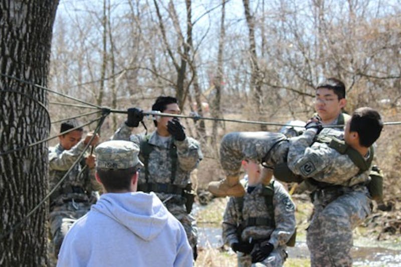 	Seven high school teams competed in the JROTC challenge at Britton Park.