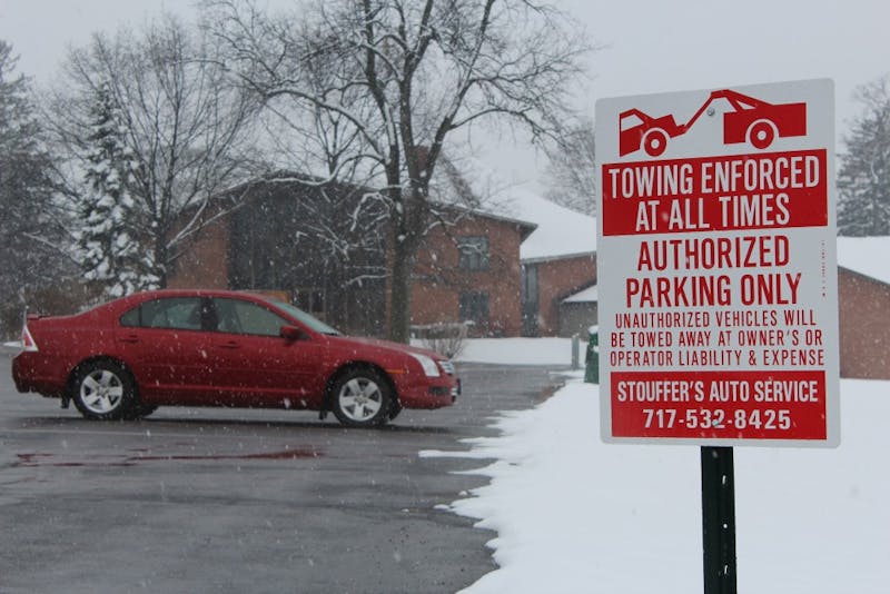 Stouffer's Auto Service has towed four student vehicles from the parking lot.