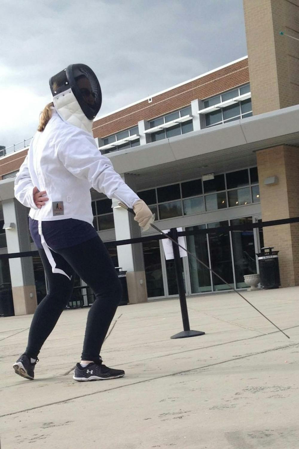 Breaking down fences: Fencing club shows off sword play in front of campus community