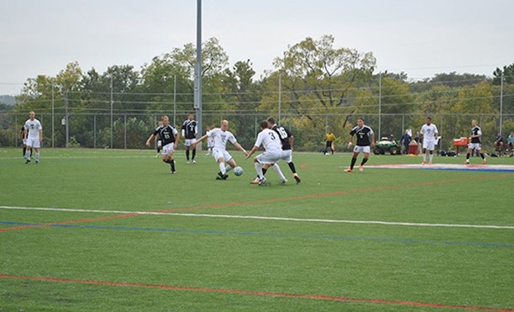 Men’s Soccer falls in heated matchup to Slippery Rock