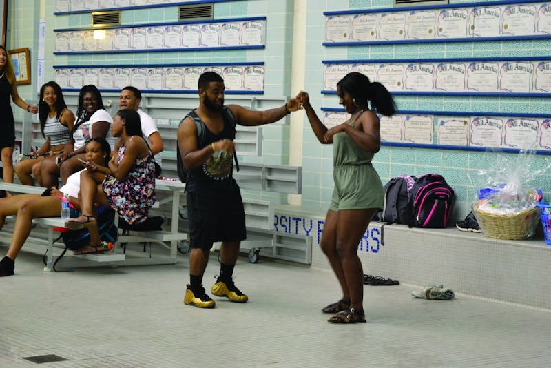 Students teach one another how to dance to all different types of cultural music, including various Latino dances