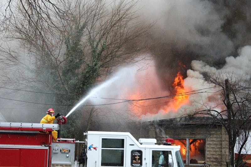 About 11 fire companies responded to the scene of the fire at McCune Lumber Co. in Shippensburg.