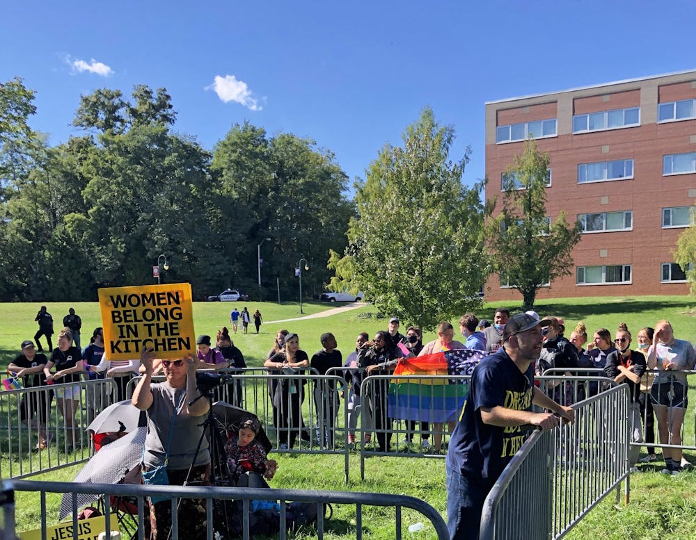 Demonstrators spew hate on campus