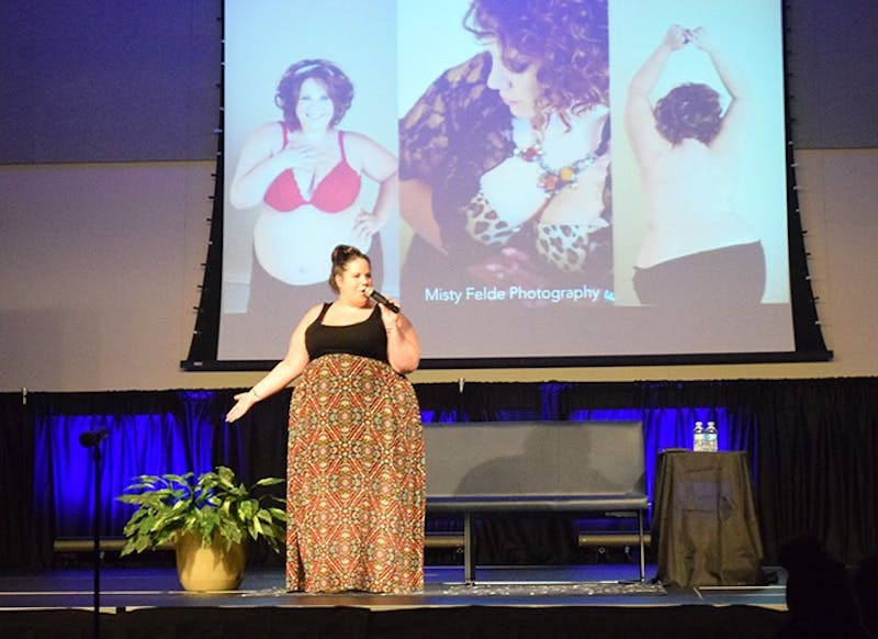 Thore encourages SU students to love their bodies for the way they are during Love Your Body Day. Thore is the star of TLC’s “My Big Fat Fabulous Life.”