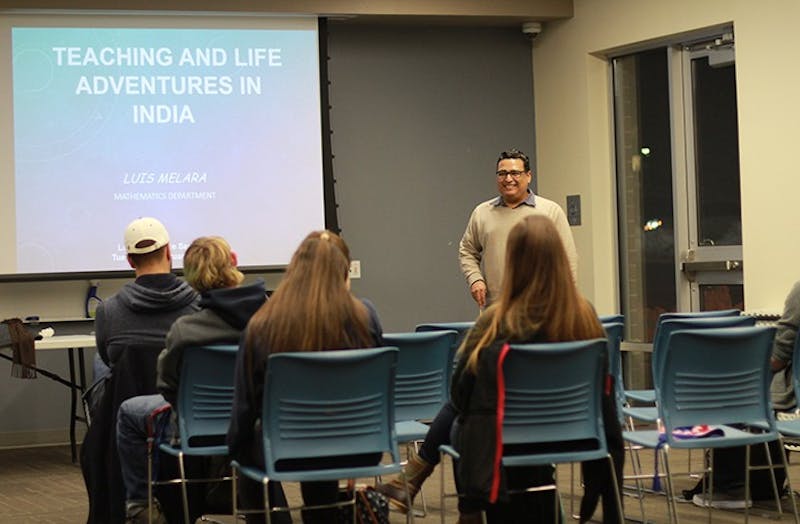 Luis Melara shares his experiences from when he traveled abroad in India to teach students at the Indian Institute of Technology. He was able to travel and teach due to a Fulbright Scholarship. He taught about 80 students at the institute which only had four majors, and all of them were related to engineering.