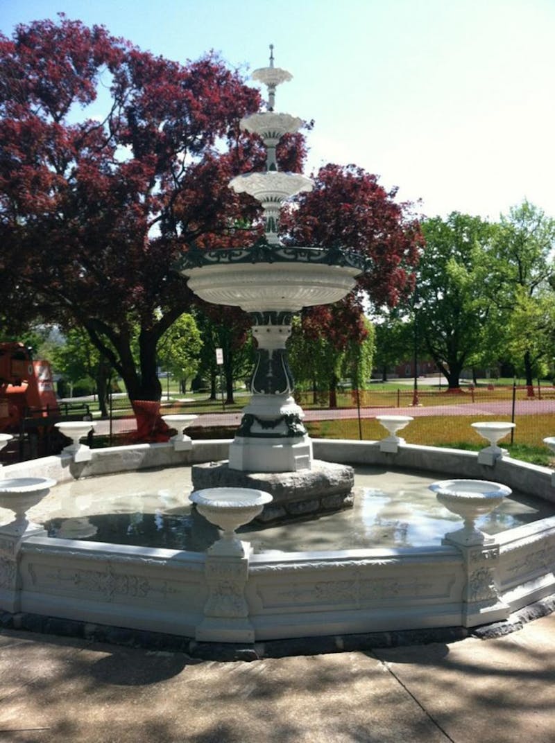 	The fountain outside of Old Main has returned after its restoration in Alabama.