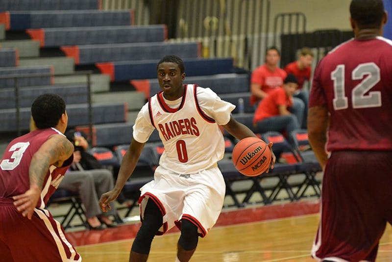 	Massaley handles the ball a lot when he is on the court, allowing his Raider teammates to find better ways to score. 