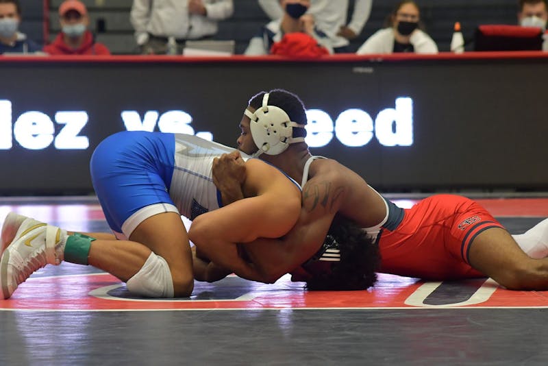 Shippensburg University held their first wrestling match in two years as the Raiders took on Elizabethtown on Wednesday at Heiges Field House, falling 38-3.
