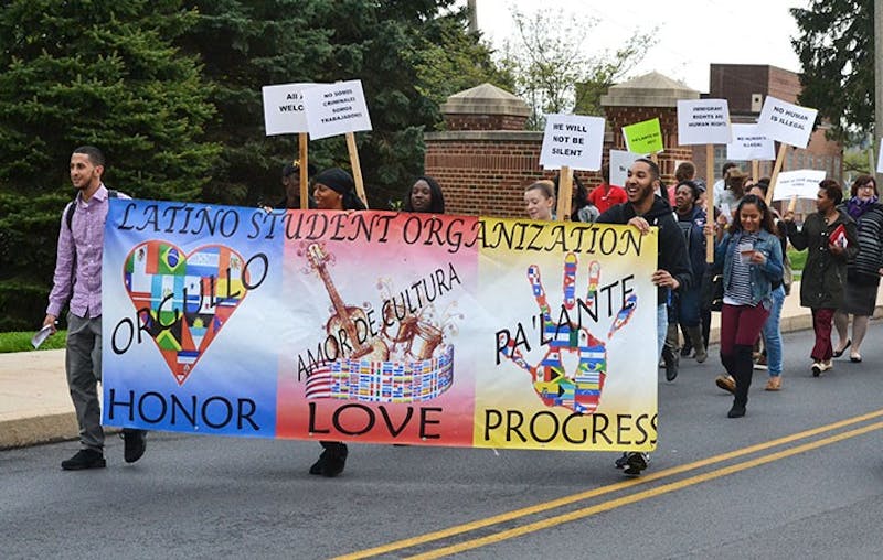 SU students and faculty march in light of the U.S.’s attempted refugee ban, as well as increased tensions between the federal government and both legal and illegal U.S. immigrants.