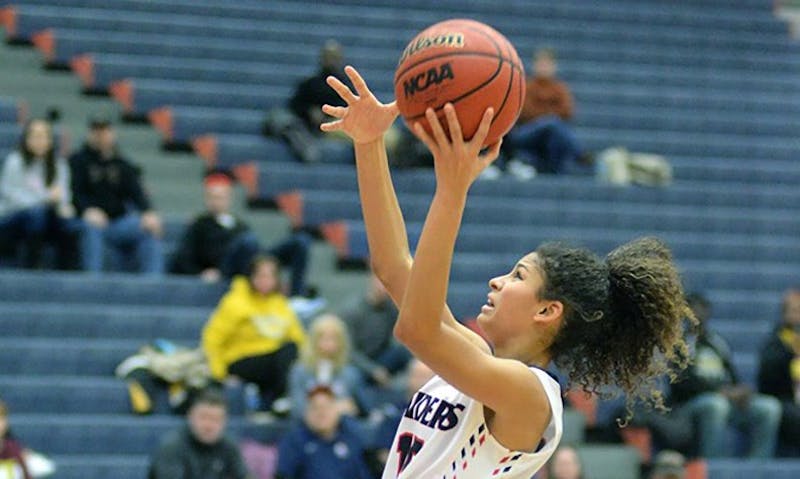 Sophomore Ariel Jones totals 56 points over the two wins this weekend.