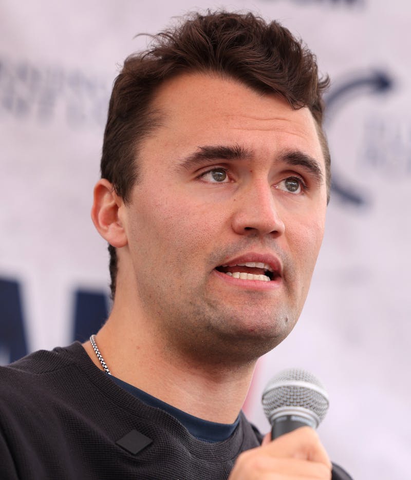 Charlie Kirk speaking at an event
