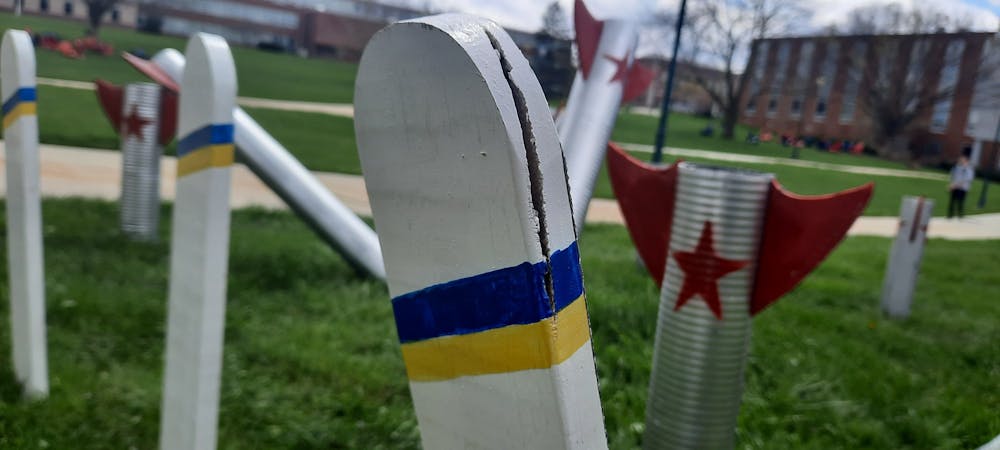 Colby Page reflects on Ukraine through new art installation