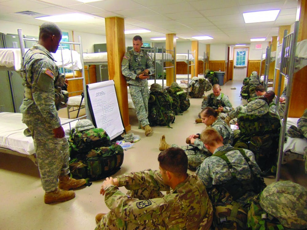 ROTC spends weekend at Fort Indiantown Gap