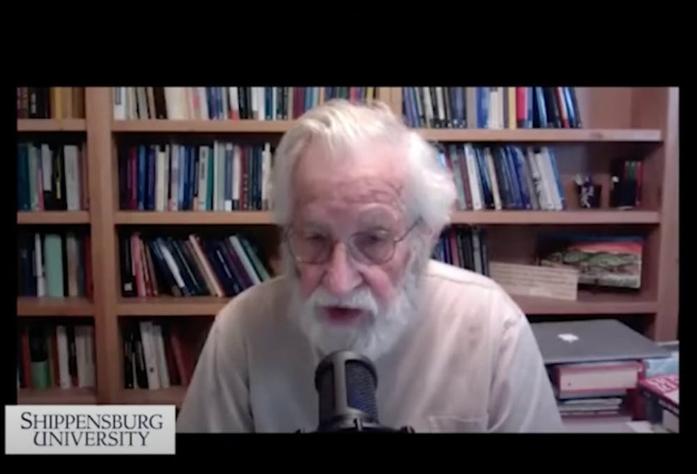 Noam Chomsky discusses coronavirus, Trump, socio-political issues with Shippensburg University students