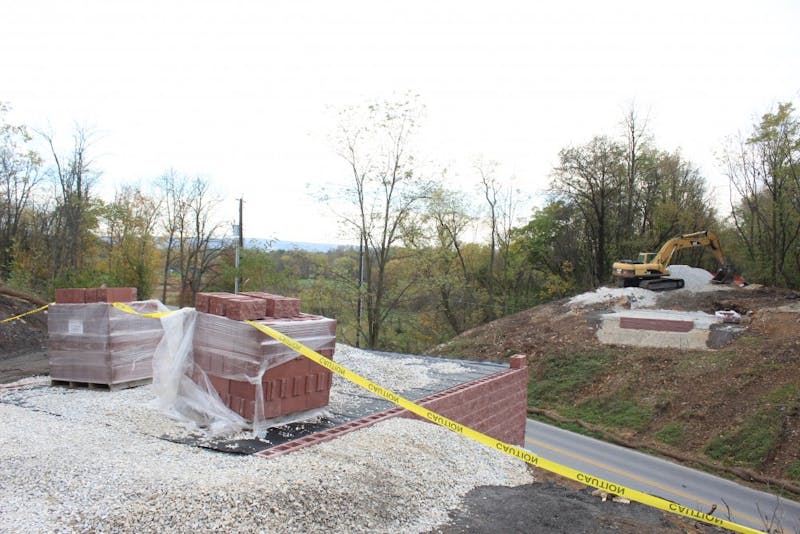 Construction crews are working to renovate the rails to trails path near Fogelsanger Road.