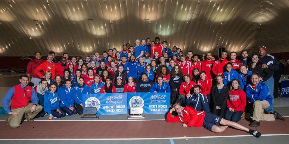 SU indoor track & field finish 2014-15 as PSAC champs, produce 10 All-Americans 