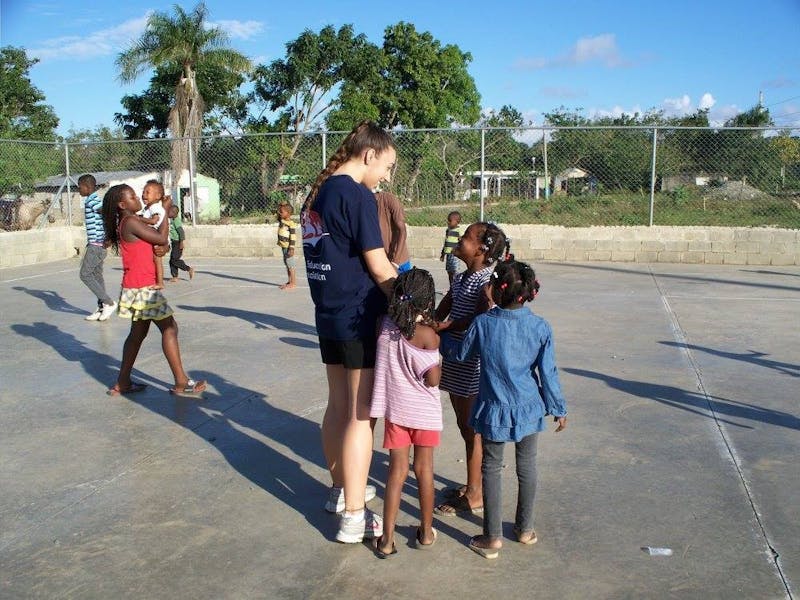 SU junior Kate Lindsay traveled with Reach Out for the first time this winter and enjoyed the rewarding experience.