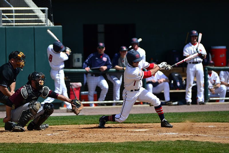 	Michael Douglas went 5-for-7 with three doubles, an RBI, two runs and a stolen base in two games against IUP on Sunday