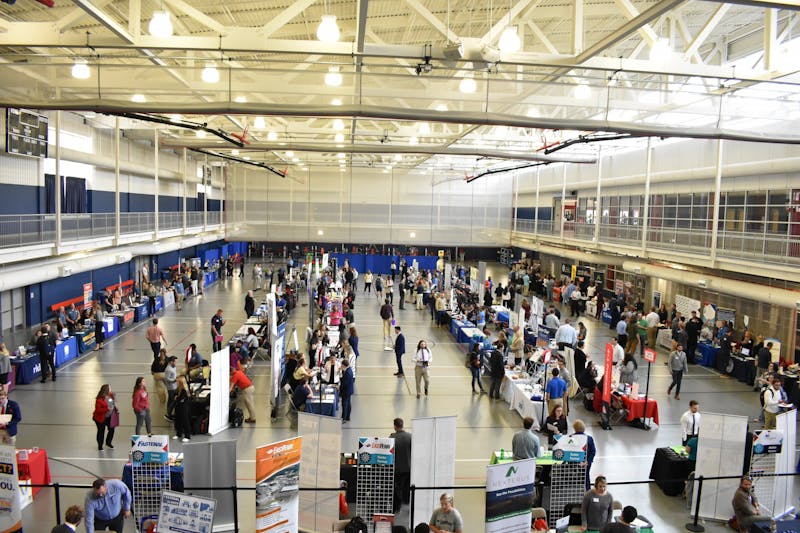 The CMPDC fall job fair featured over 120 employers for students to speak with in order to explore their post-graduation options.