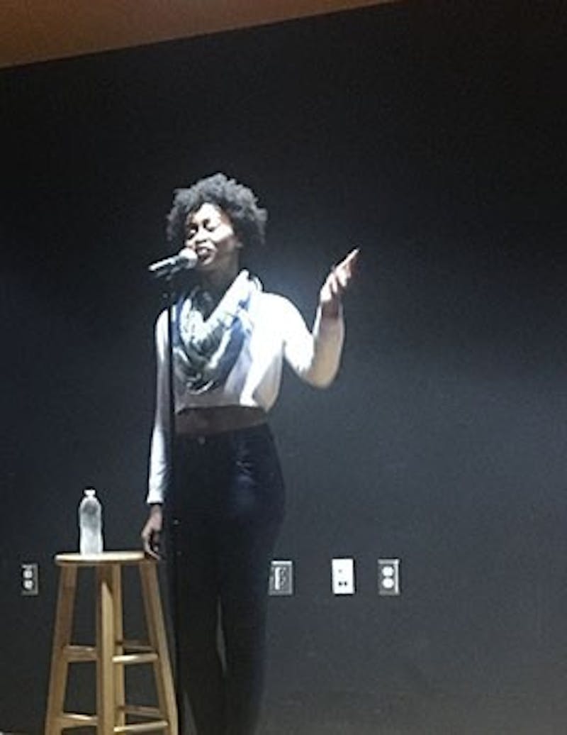 Kyla Lacey expresses tough emotions about being in an abusive relationship through her vivid spoken word performance.